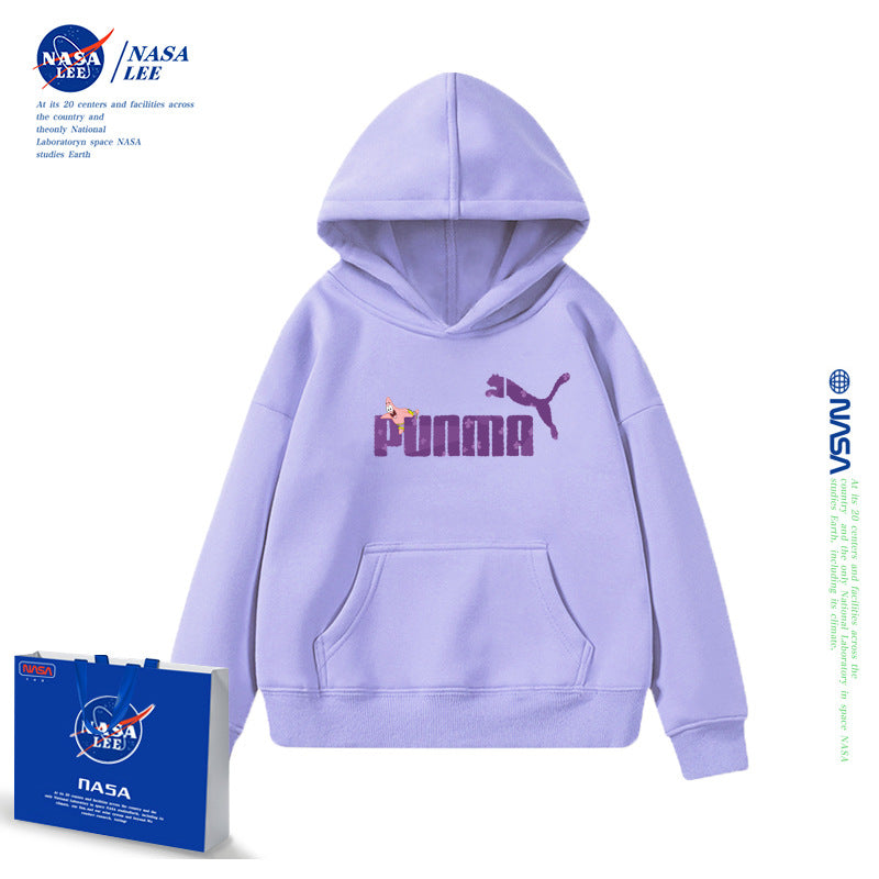 NASA Children Hoodie NASA Boys Hooded Sweatshirt Thickened Winter