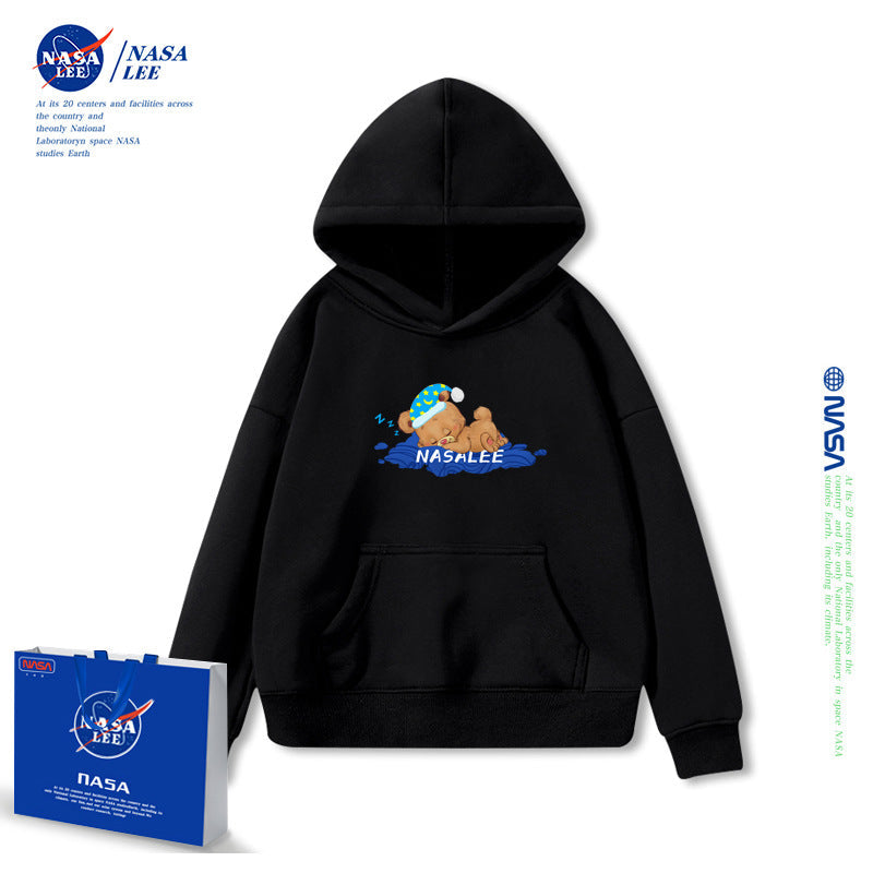 NASA Children Hoodie NASA Joint Hooded Sweater Women's Loose Spring and Autumn