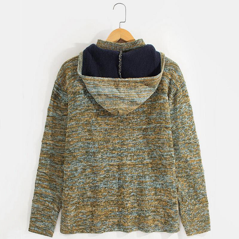 Baja Hoodie Loose Hooded Sweater Zipper Cardigan