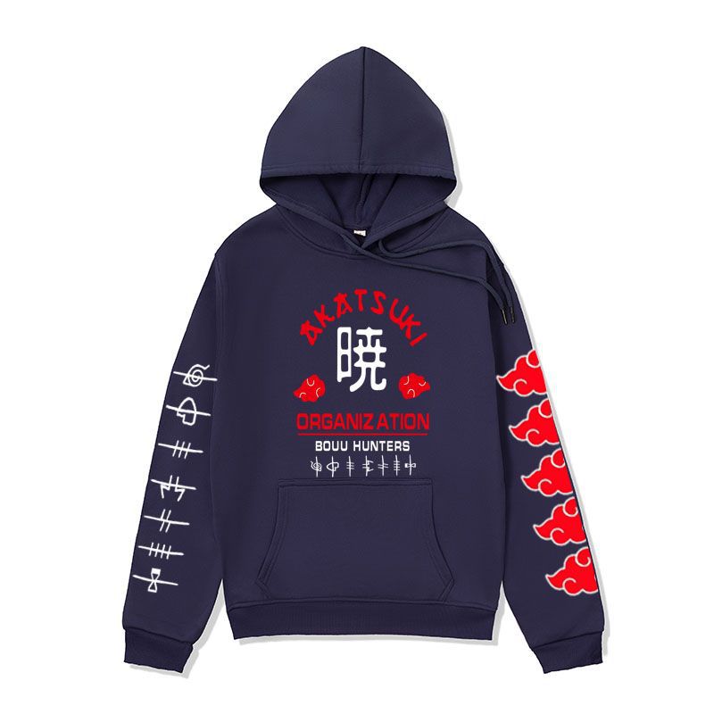 Anime Hoddies Fire Shadow Tissue Printed Hoodie