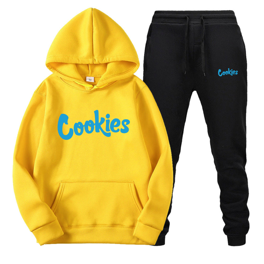 Cookies Hoodie Printed Sweatshirt Suit