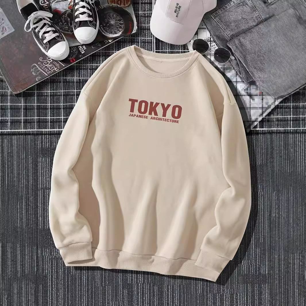 Sakura Printing Spring Casual Hoodies