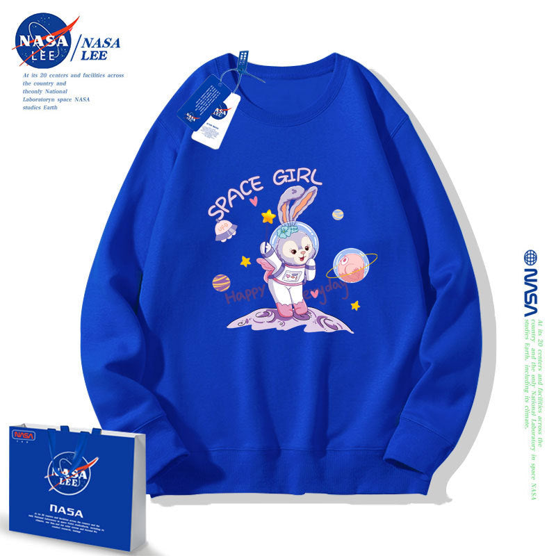 Nasa Children Hoodie Nasa Girls' Round Neck Sweater Spring And Autumn