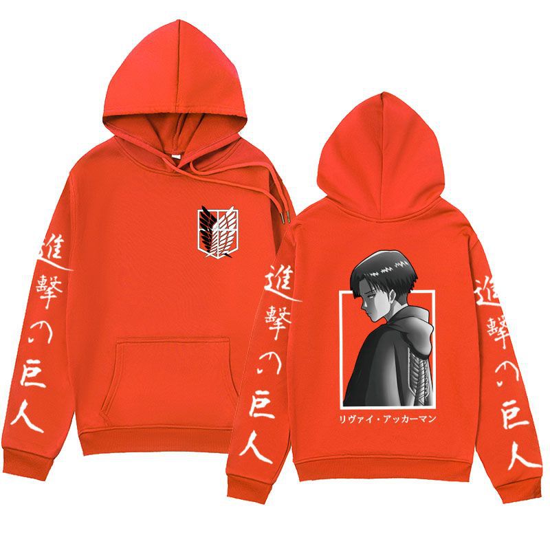 Anime Hoddies Attack on Titan Series Sweater Soldier Changliwell Character Print Hoodie
