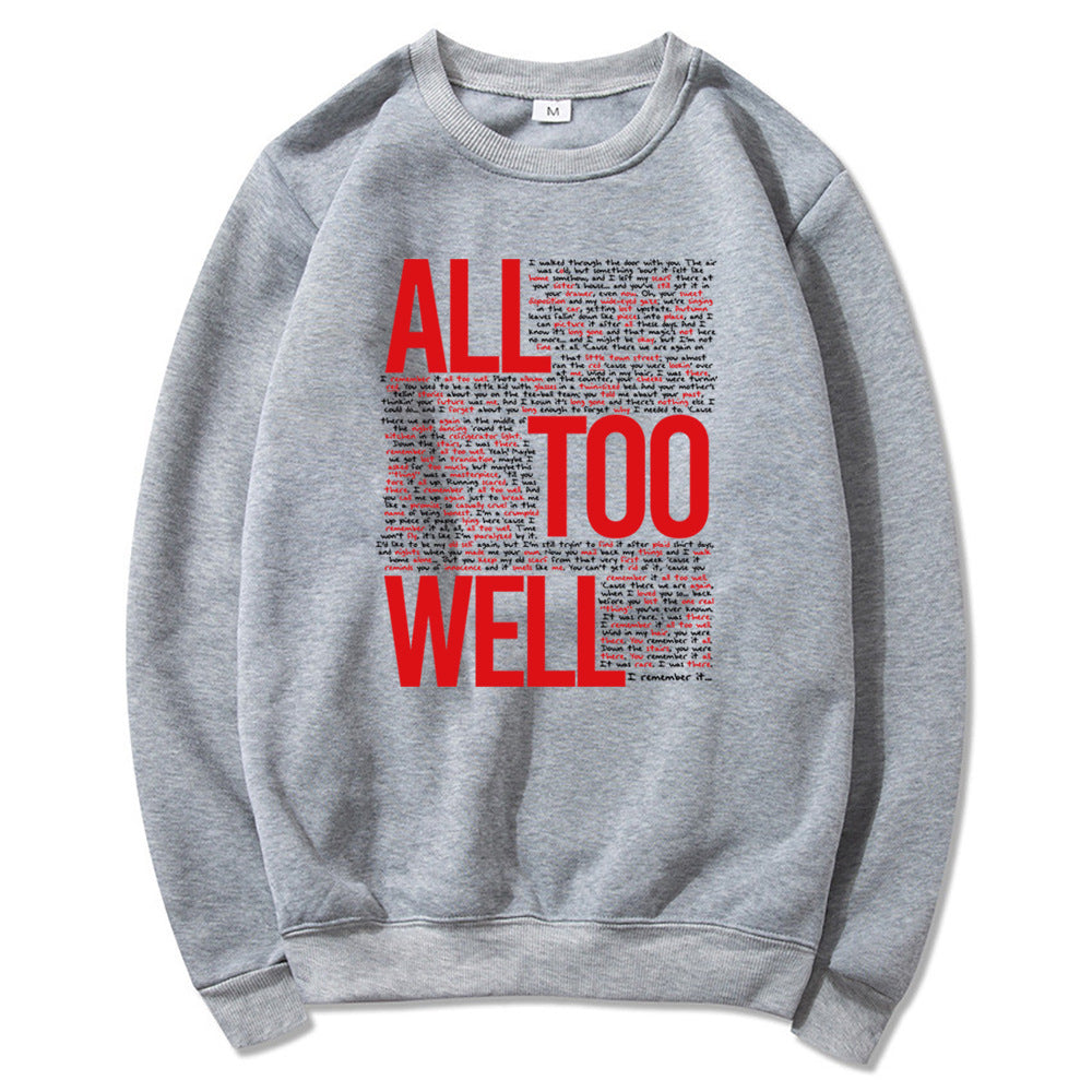 Vintage All Too Well Sweatshirt Eras Tour Mindnight Hoodie