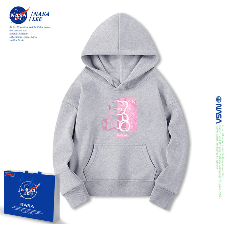 NASA Children Hoodie NASA Joint Hooded Sweater Women's Thickened