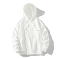 MEN'S Hoodie Solid Color with Fur Without Pockets