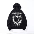 Man Fall Outfits Printed Hoodie Loose Couple's Tops