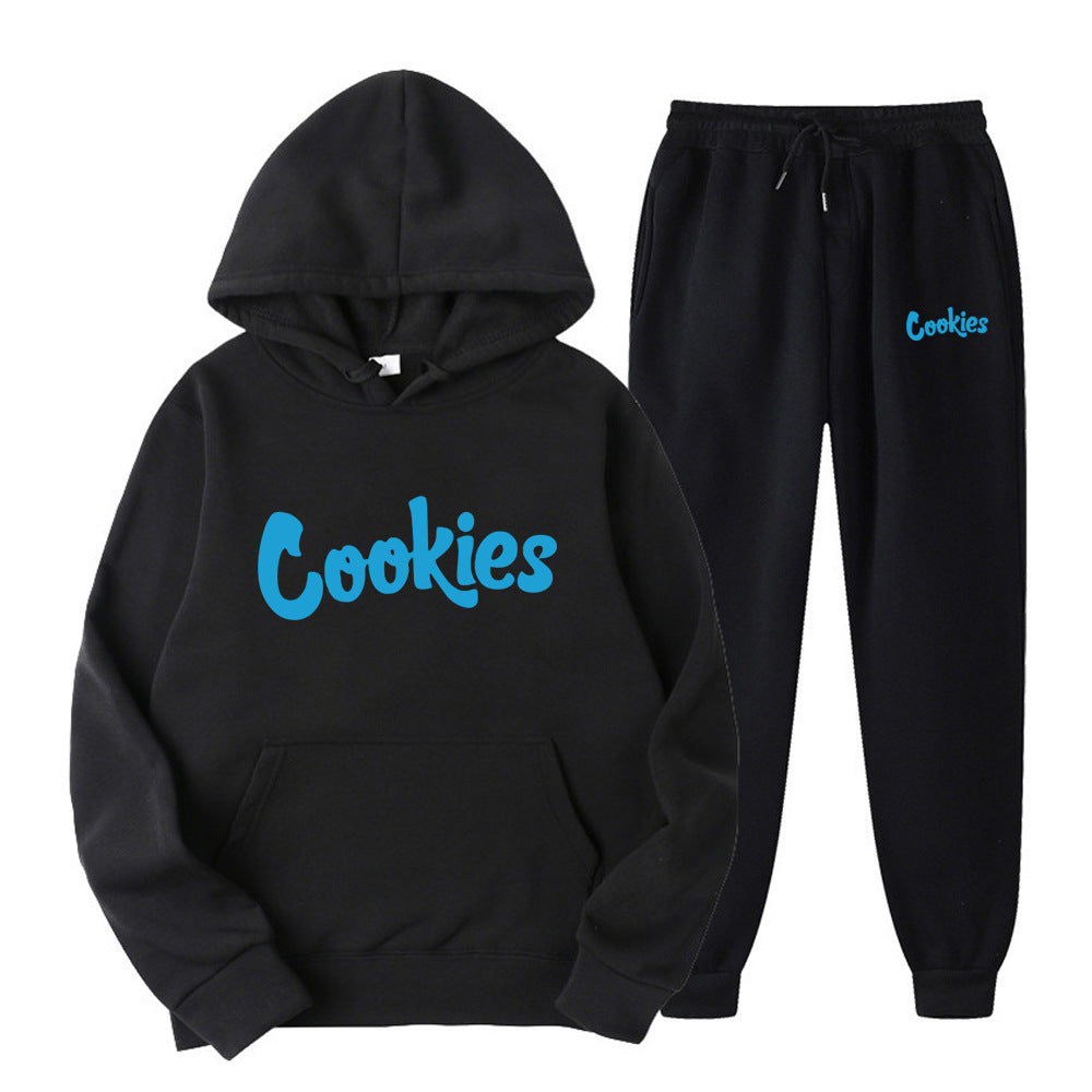 Cookies Hoodie Printed Men's Pullover Set