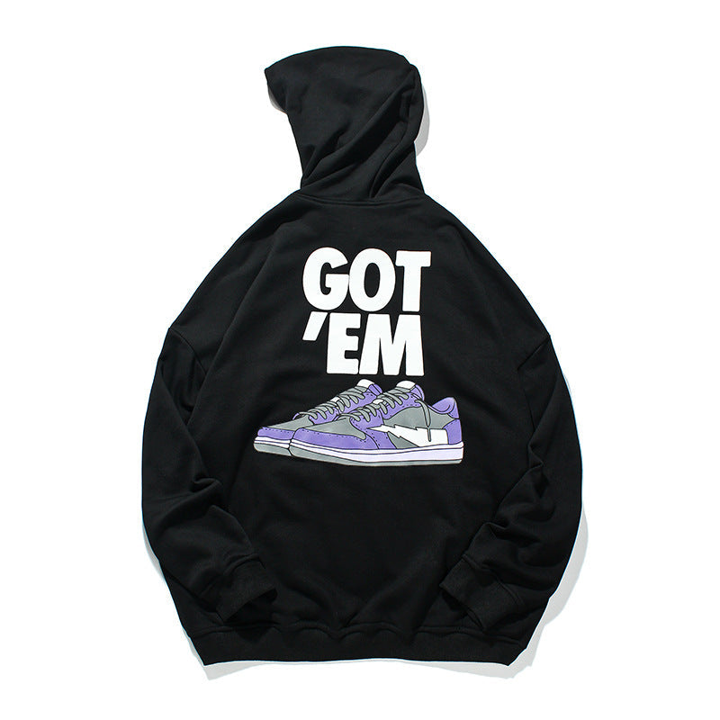 Men's Graphic Hoodies Men's Autumn Printing Hooded Long Sleeve Top Men's
