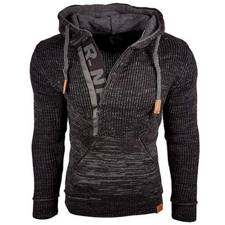 Baja Hoodie Sweater Hooded Pullover Long Sleeve Sweater