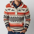 Baja Hoodie Hooded Knitted Slim Jacquard Pullover