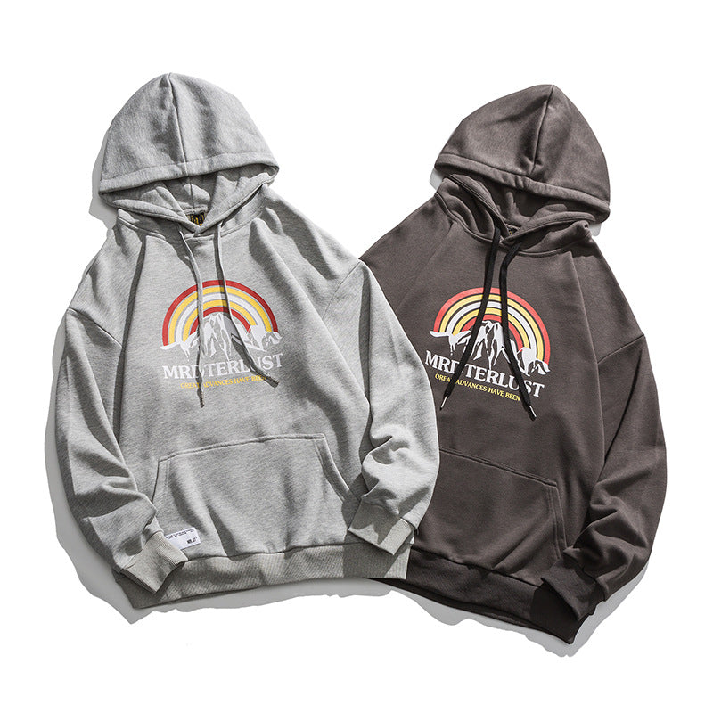 Men's Graphic Hoodies Men's Autumn Hooded Sweater Men's and Women's Casual