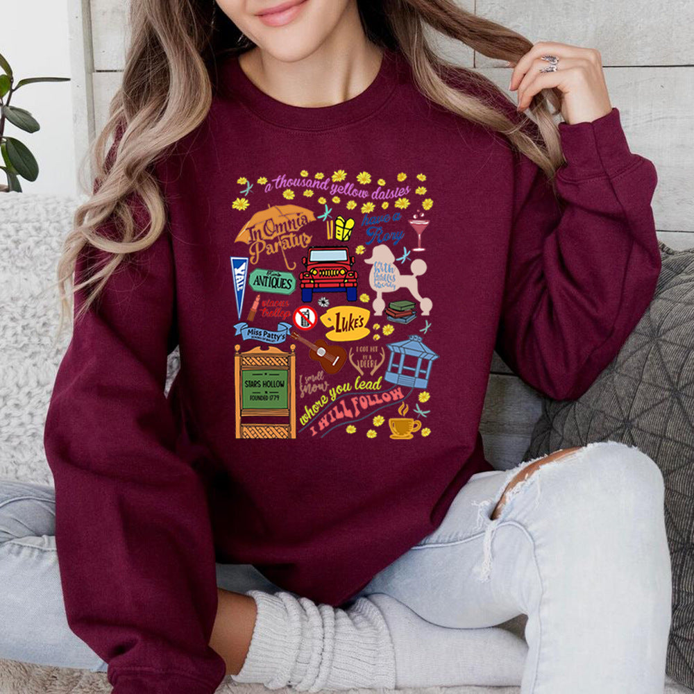 Girls Sweatshirt Stars Hollow Hoodie