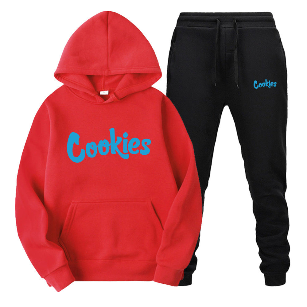 Cookies Hoodie Printed Sweatshirt Suit