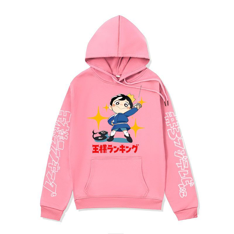 Anime Hoddies King's Ranking Sweatshirt Poji King Print Hoodie
