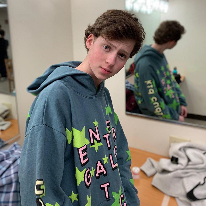 You Must Be Born Again Hoodie Xingx Puff Print Hooded Fleece Lined