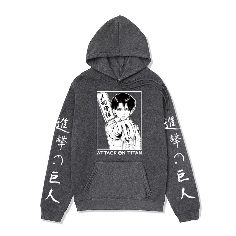Anime Hoddies Cross-Border Men's Clothing Japan Anime Sweater Attack on Titan Attack on Titan Hoodie Autumn and Winter Men's