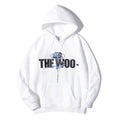 Pop Smoke Hoodies Rose Print Loose Hooded plus Velvet