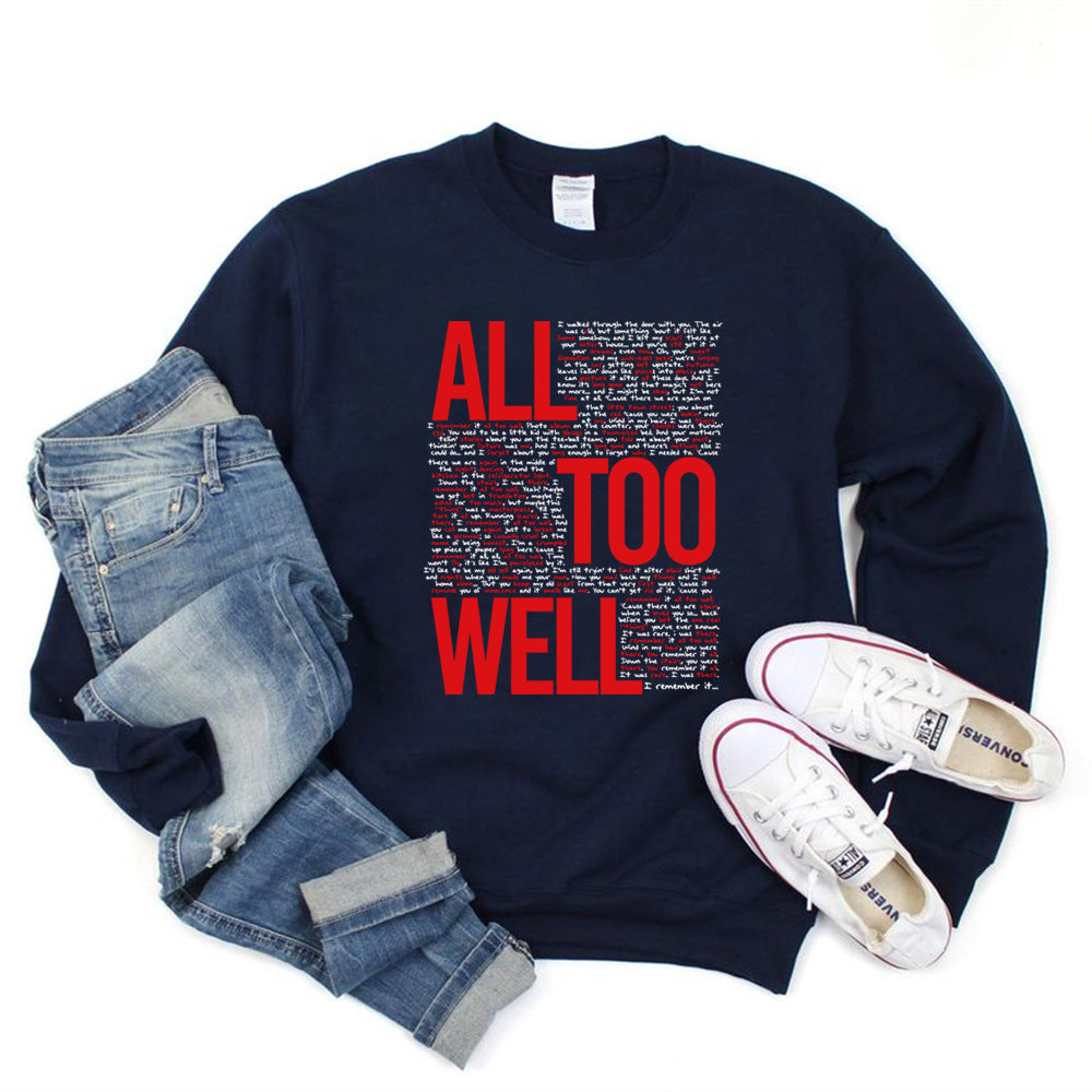 Vintage All Too Well Sweatshirt Eras Tour Mindnight Hoodie