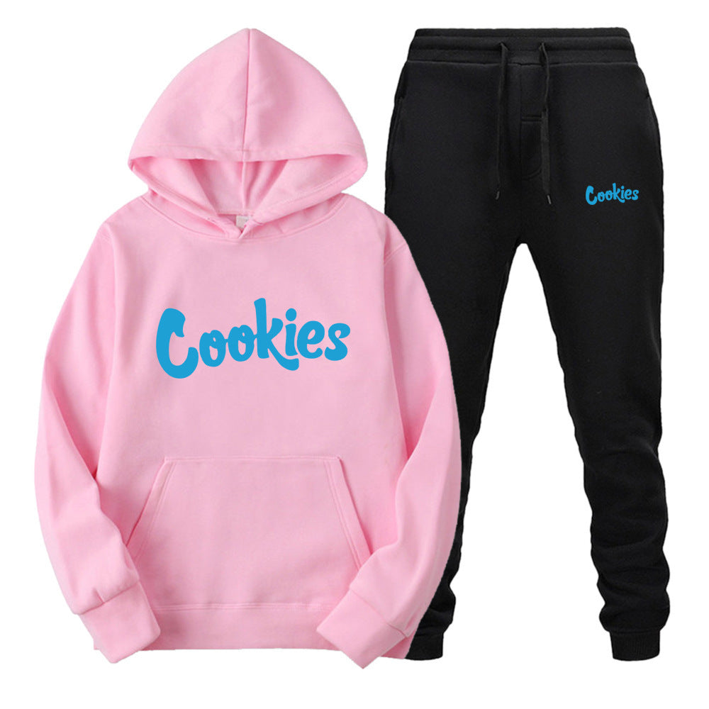 Cookies Hoodie Printed Sweatshirt Suit