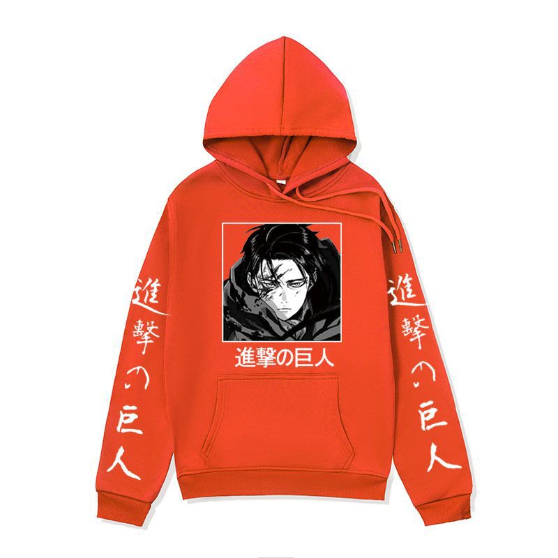 Anime Hoddies Brushed Hoody Autumn and Winter Attack on Titan Series Hoodie Jacket Men