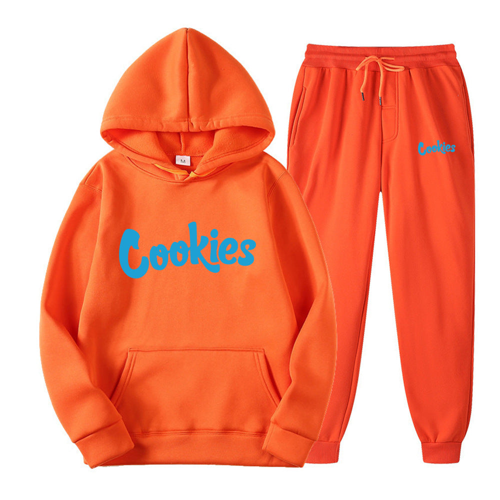 Cookies Hoodie Printed Men's Pullover Set