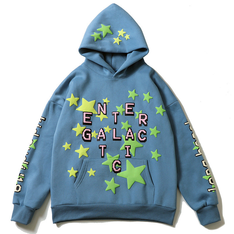You Must Be Born Again Hoodie Xingx Puff Print Hooded Fleece Lined