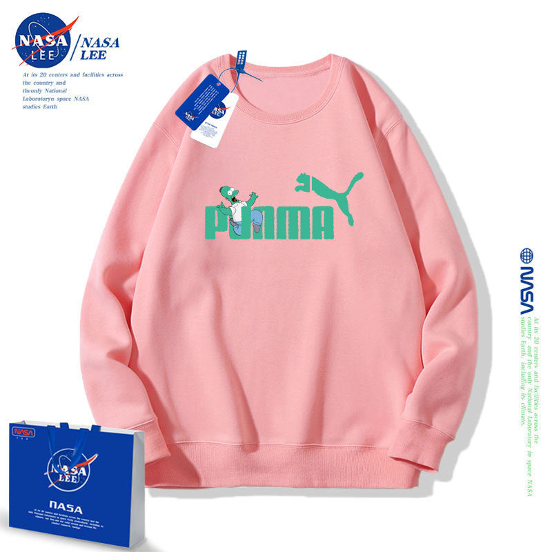 Nasa Children Hoodie Children'S Clothing Autumn Loose Round Neck Sweater
