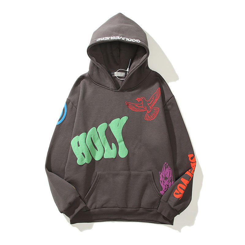 You Must Be Born Again Hoodie Three-Dimensional Printing Loose