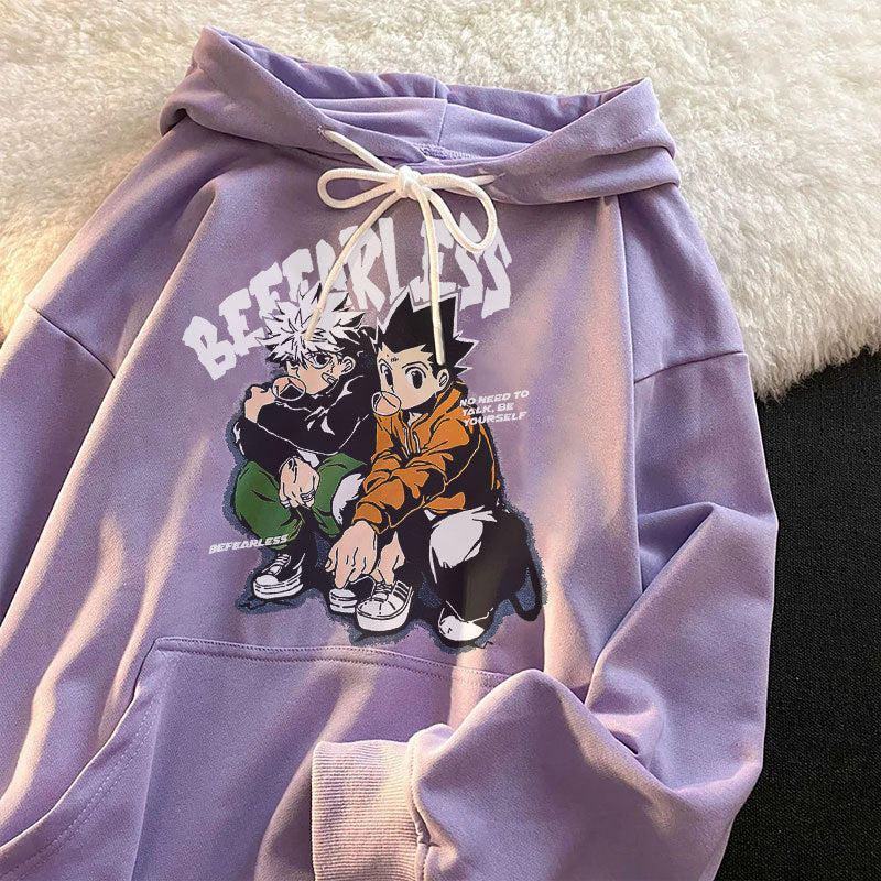 Anime Hoddies Full Time Hunter Couple Autumn and Winter Hoodie