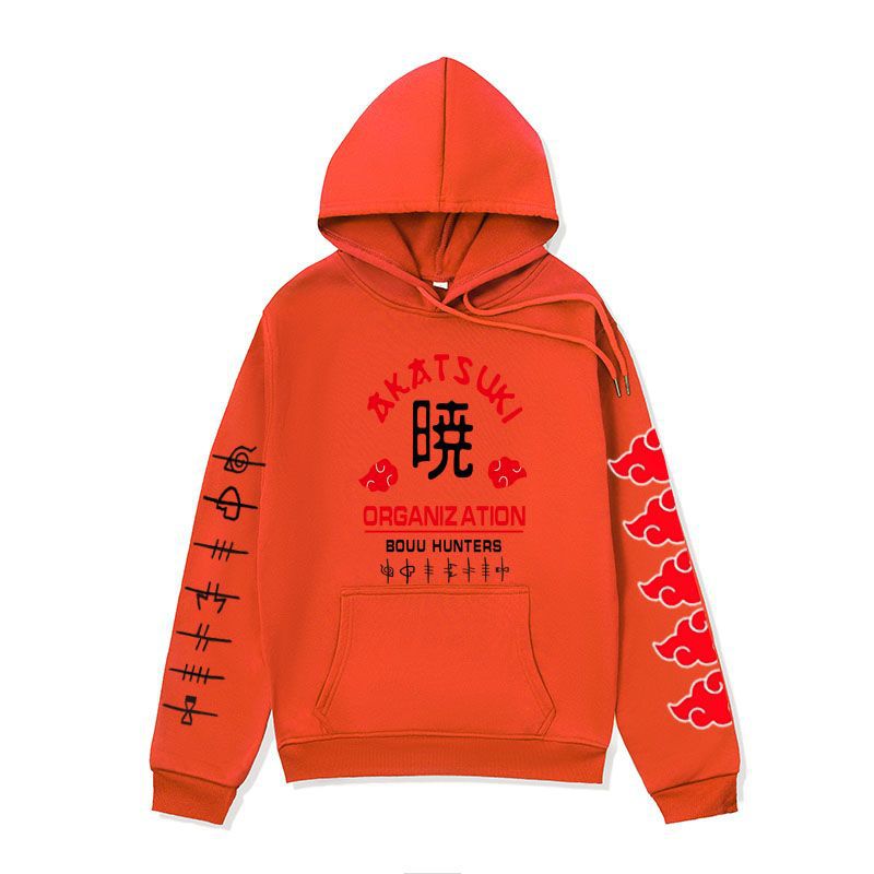 Anime Hoddies Clothing Fire Shadow Tissue Printed Hoodie