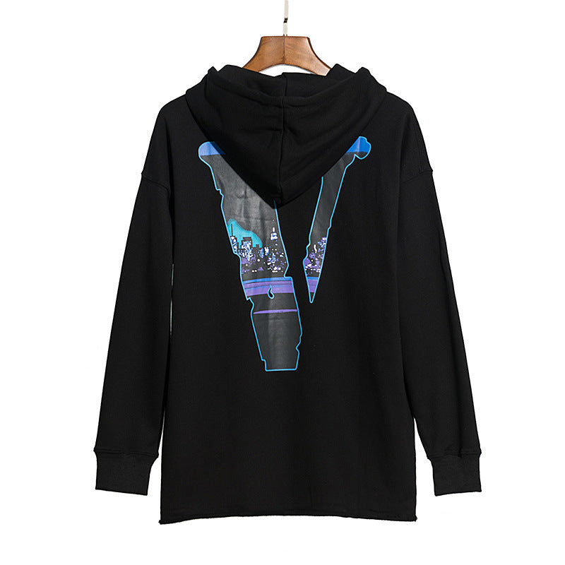 Pop Smoke Hoodies Car Overprint Large V Print Hooded