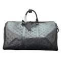 ＬＳ ＶＴＴＯＮ KEEPBALL 50 BLACK LEATHER TRAVEL BAG