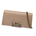 ＧＣＣＩMARMONT BLACK LEATHER WALLET ON CHAIN BROWN
