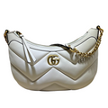 ＧＣＣＩGG MARMONT SMALL MATELASSE LEATHER SHOULDER BAG WHITE