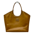 ＭＩ ＭＵ  IVY LEATHER BAG COGNAC