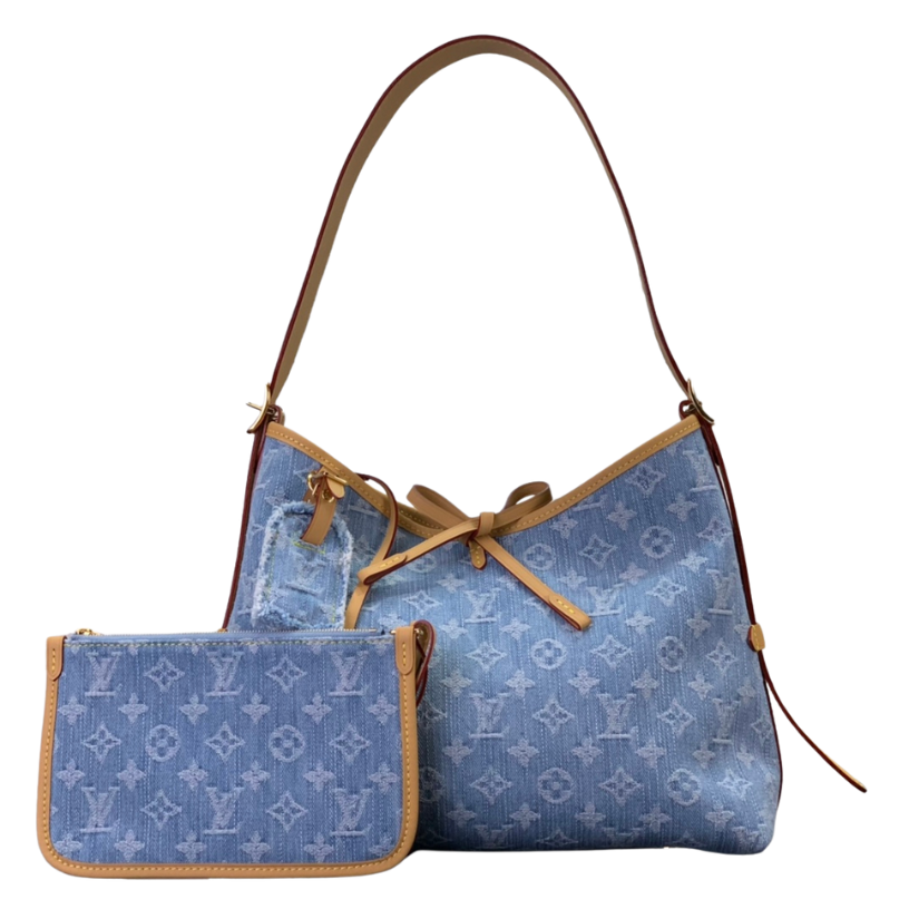 ＬＳ ＶＴＴＯＮ CARRYALL PM  MONOGRAM DENIM