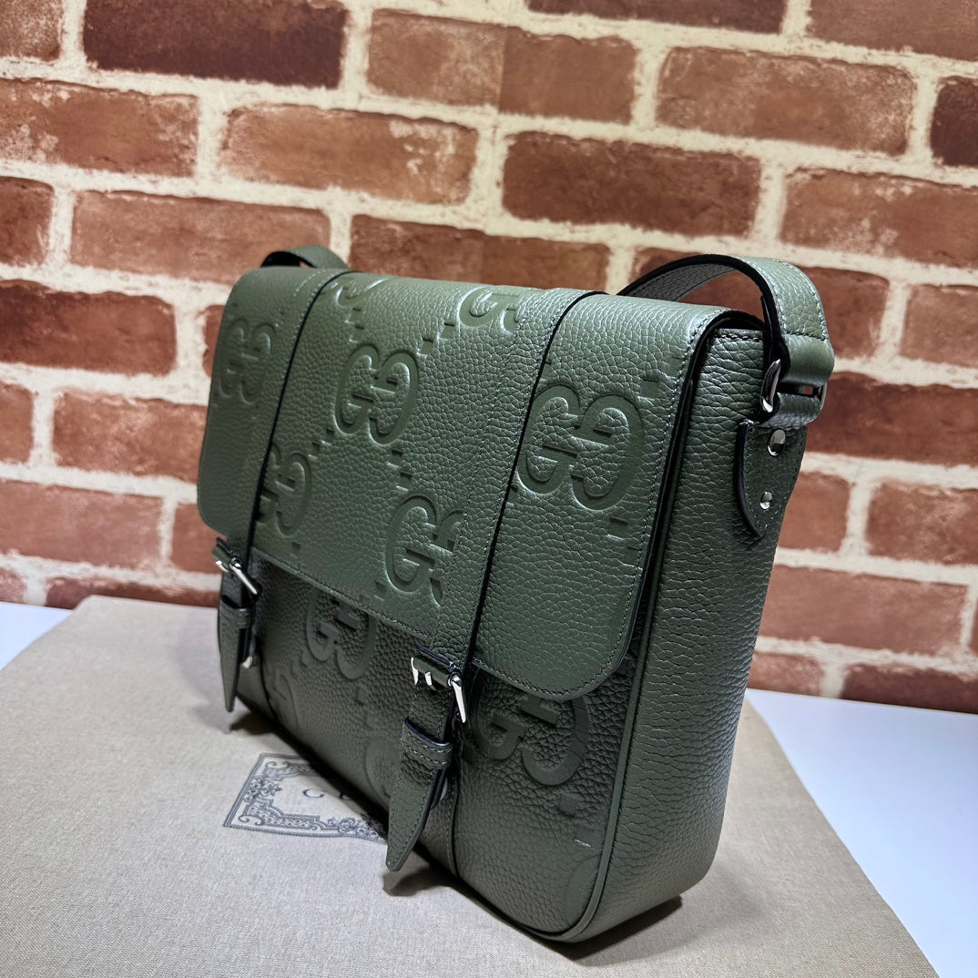 ＧＣＣＩGG JUMBO MEDIUM MESSEGER BAG GREEN