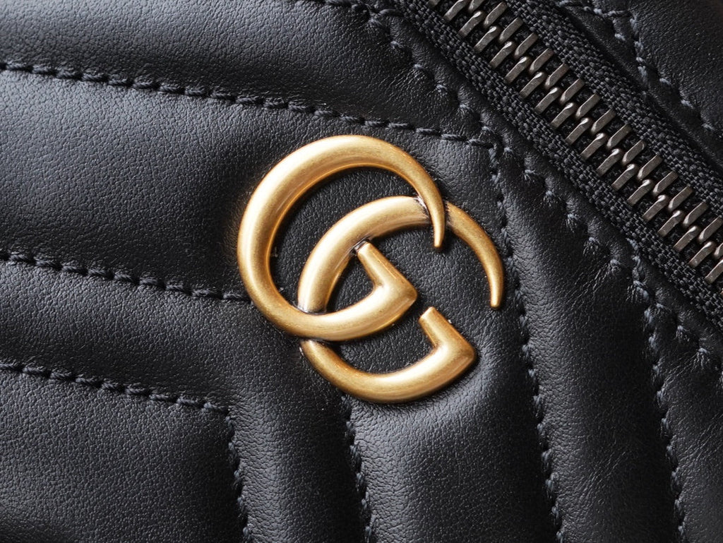 ＧＣＣＩGG MARMONT MINI TOP HANDLE BAG BLACK