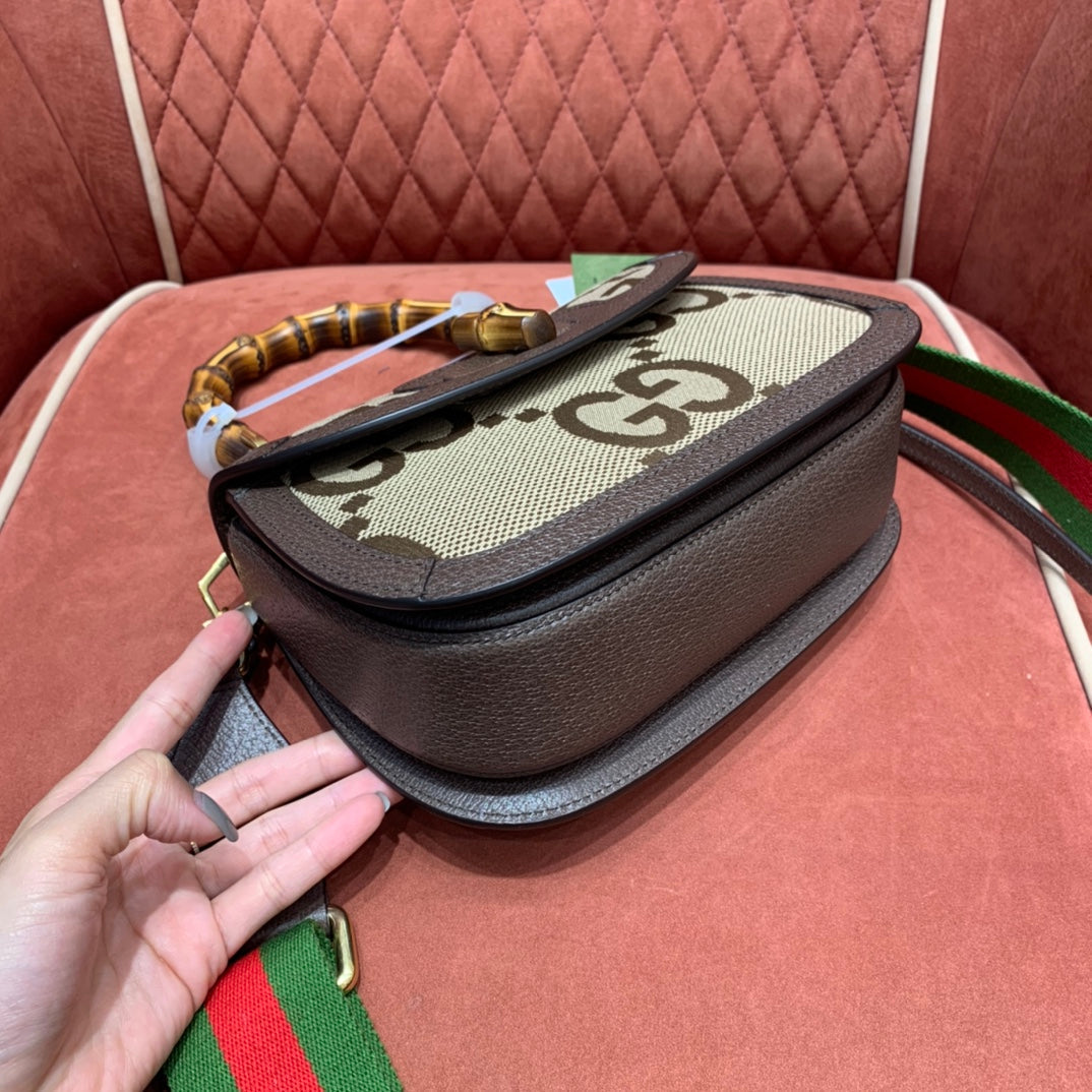 ＧＣＣＩBAMBOO 1947 JUMBO GG SMALL TOP HANDLE BAG