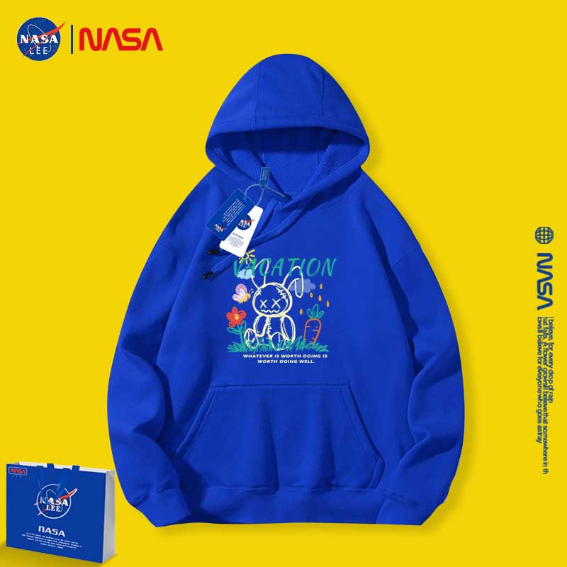 Nasa Children Hoodie Nasa Hooded Sweater Girls Autumn Clothing Loose Velvet Thickened