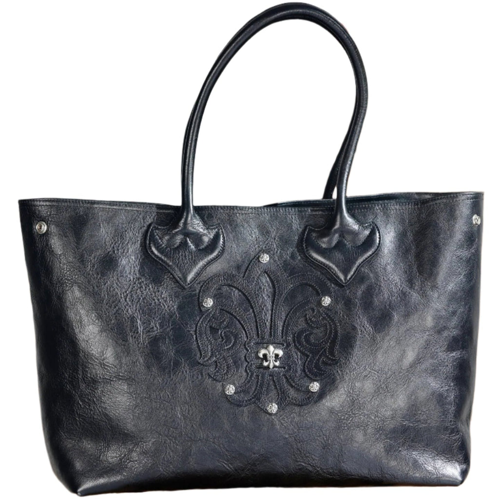 ＣＨＲＭ ＨＲＴＳ GRAINED CALFSKIN FLEUR TOTE BAG BLACK
