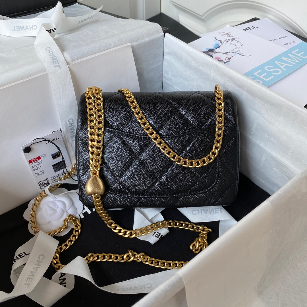 ＣＨＮＥＬ SHOULDER BAG BLACK/WHITE