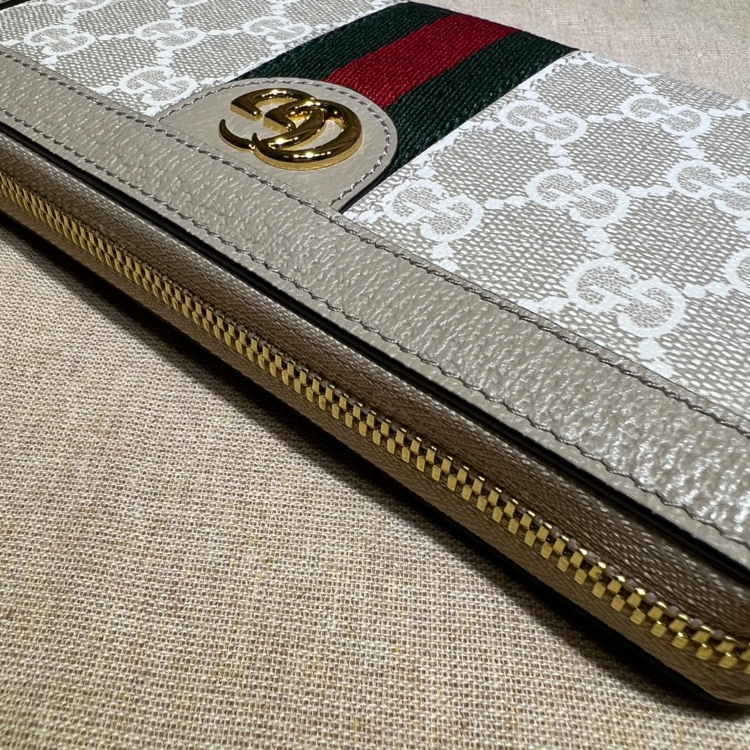 ＧＣＣＩJUMBO GG ZIP AROUND WALLET BEGIE