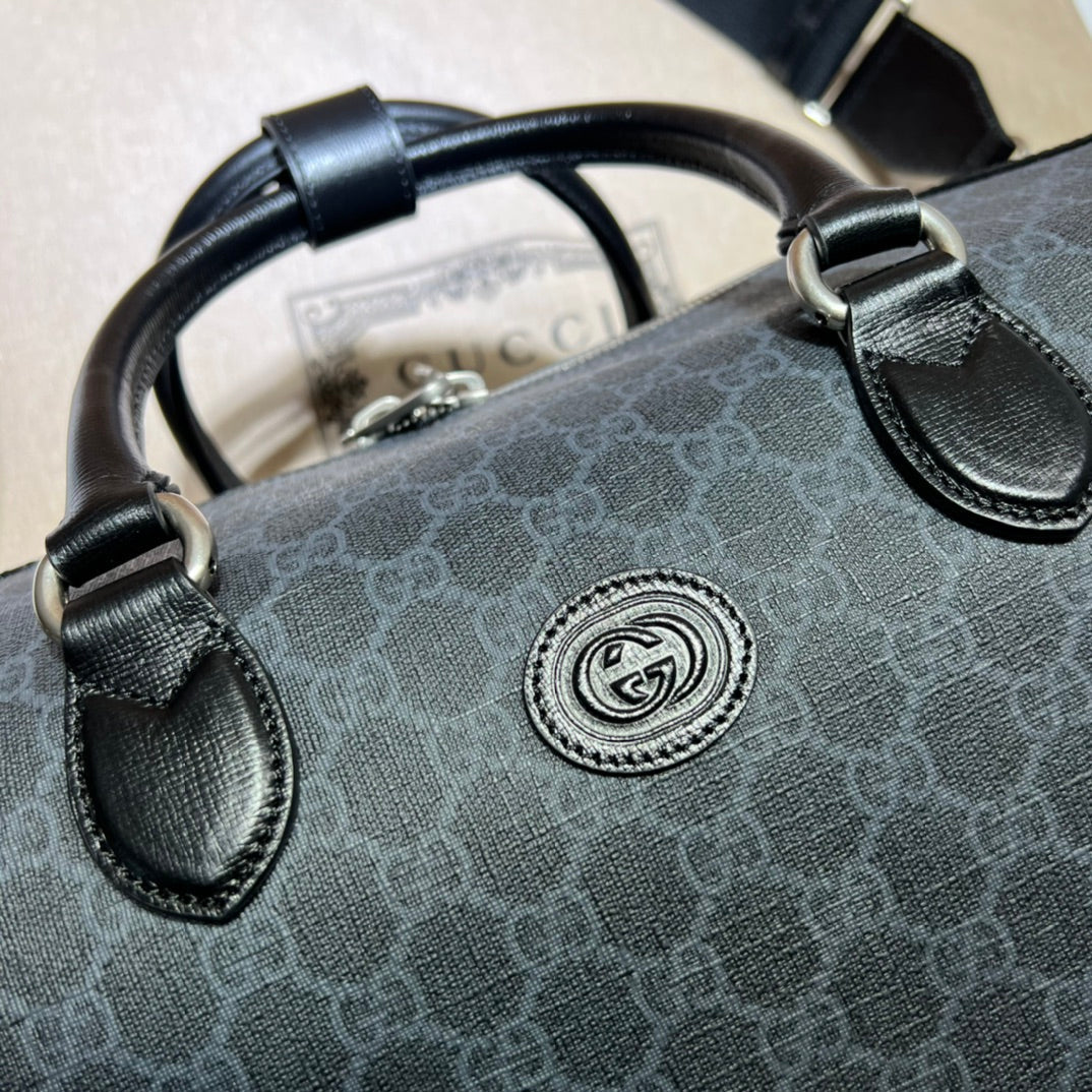 ＧＣＣＩGG CANVAS DUFFLE BAG BLACK
