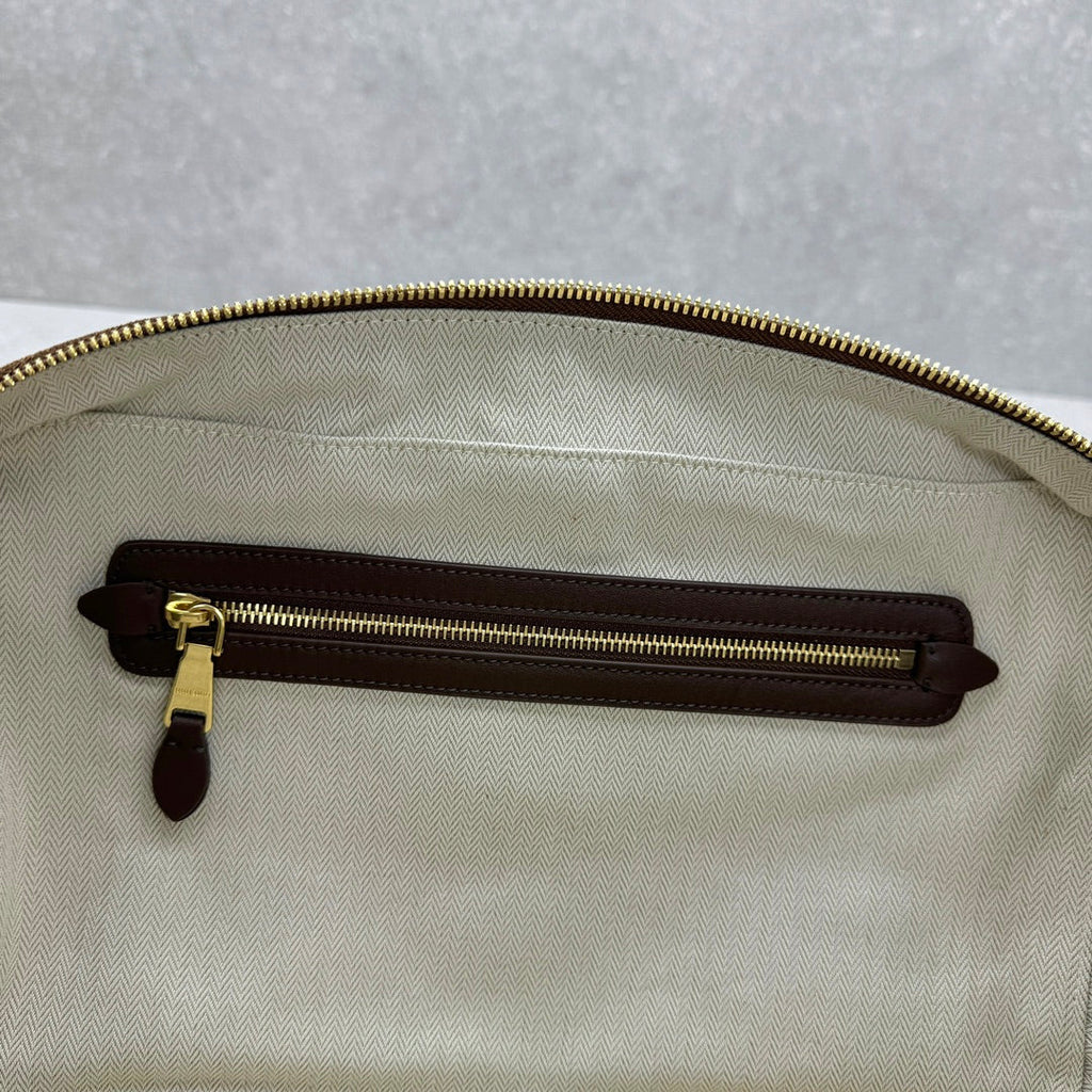 ＭＩ ＭＵ SUEDE BEAU BAG COCOA BROWN