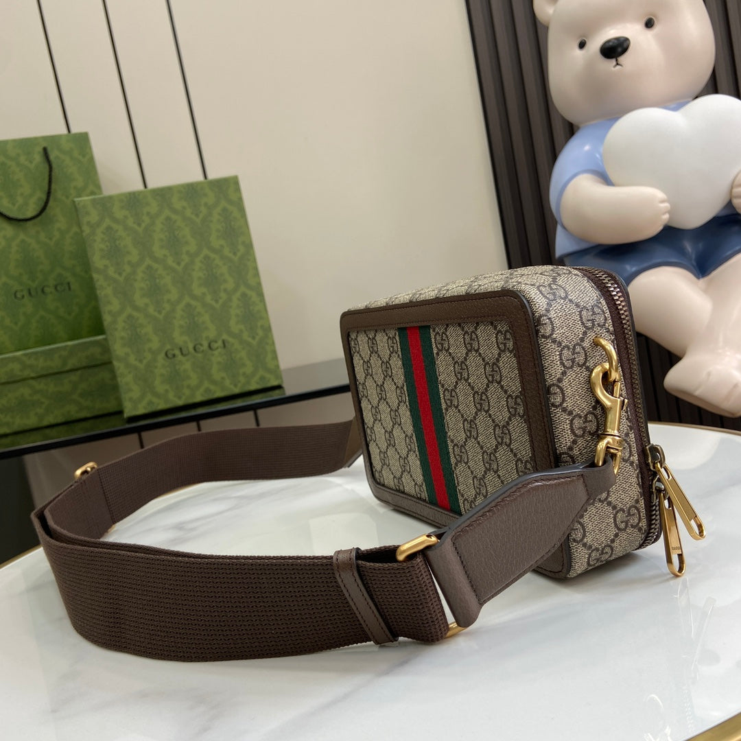 ＧＣＣＩOPHIDIA SMALL SHOULDER BAG BROWN