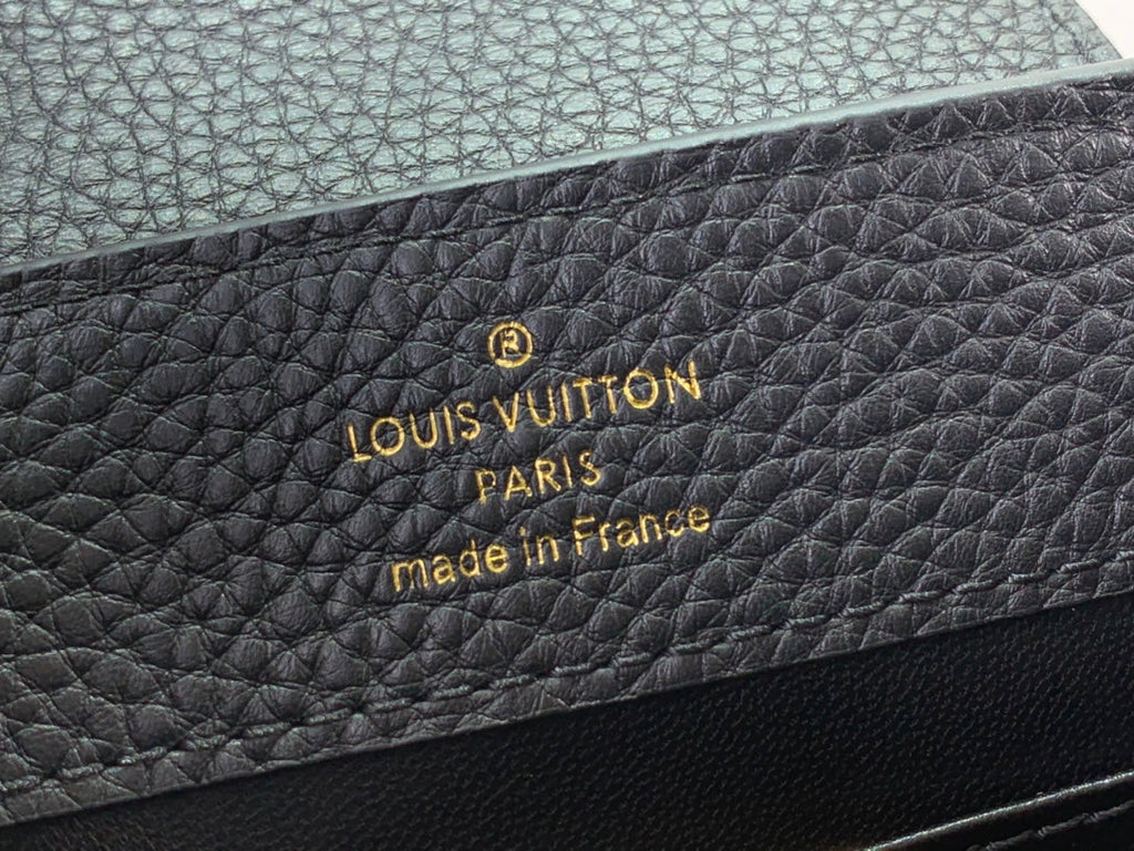 ＬＳ ＶＴＴＯＮ CAPUCINES BB BAG BLACK/WHITE