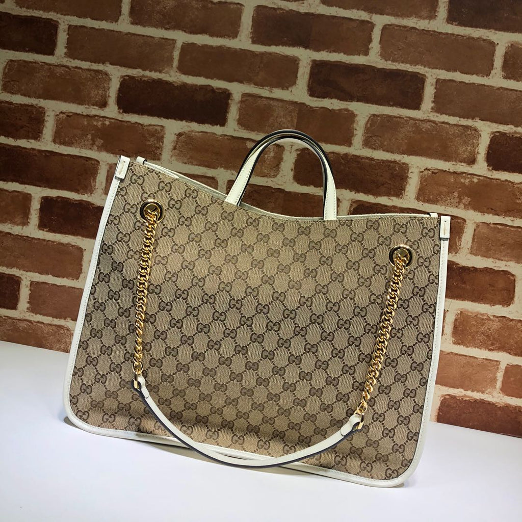 ＧＣＣＩ1955 HORSEBIT CHAIN TOTE GG CANVAS MEDIUM